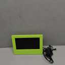 Kids Digital Alarm Clock Colorful, 7" Large LED Time Display Children's Sleep Trainer, Eye-Caring Digital Clock for Girls Boys Bedrooms Bedside, 17 Alarm Clock Settings Easy to Use Kids Birthday Gift (Green)