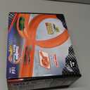 HACOCOLA 15 Ft Double Sided Flexible Race Track Set with 6 Toy Cars for Kids (Orange)