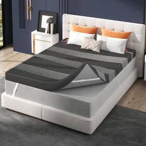 3 Inch Twin XL Mattress Topper Memory Foam, Cooling Gel & Non-Slip Straps