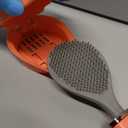 Modern Flexible Silicone Toilet Caspa for Home 2025 Silicone Toilet Wand Bowl Brush and Holder Cleaning Set Wall Mounted Rubber Bathroom Toilet Scrubber Bowl Cleaner Brushes with Dispenser (Orange)