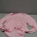 Vivitulip Womens Long Sleeve Shirts Basic Fall Ruched Slim Fitted Crop Tops Tight Athletic Blouse with Thumb Holes (Medium, Pink)