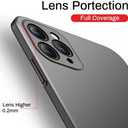 Casechics Compatible with iPhone Case,Luxury Matte Hard PC Slim Fit Ultra Thin Lightweight Camera Lens Protection Soft Shockproof Cover Phone Case (Grey, iPhone 14 Pro Max)