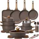CAROTE 31pcs Pots and Pans Set Non Stick, Cookware Set Pots and Pans Induction Cook Ware, Nonstick Kitchen Cooking, PFOA Free, 31 Piece