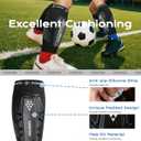 Soccer Shin Guards Kids Youth, Ski Shin Protector for Boys Girls Men Women, Ski Shin Pads Defender, Lightweight Calf Protective Gear, Breathable Canilleras de Futbol para Nios, S