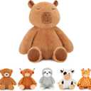 Weighted Stuffed Animals Capybara Plush Heated Microwavable Weighted Plushies Stuffy Lavender Scented Capybara Stuffed Animal Calming Gift for Kids and Adults