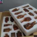 Glass Bud Vase Set of 24, Small Flower Vases, Glass Vases for Centerpieces, Vintage Home Table Decorations Bud Vases (24 Pcs, Amber)