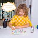 Acrylic Dry Erase Board with Light 11.8 X 7.9 Clear Light up Dry Erase Board with Stand Desktop Glow Memo LED Letter Rewritable Message Board White Board LED Note Board with 7 Color Markers