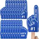 Sinmoe 24 Pcs Mini Foam Finger Baseball Fan Mini Foam Finger, We're #1 Sports Themed Party Supplies for Baseball Hockey Football Basketball Events Team Gifts(Dark Blue)