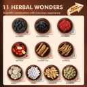 Kidney Tea Formula Ginseng Ten Treasure Tea for Men & Women, Herbal Ginseng Tea Bags for Liver eleven Precious Natural Ingredients Formula, Thoughtful Gift for Spouses, Parents, Gym-Goers(1 Pack/25 Bags)