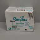 Pampers Sensitive Baby Wipes, Water Based, Clinically Proven, Hypoallergenic, and Unscented for Babies, 1008 Wipes Total (18 Flip-Top Packs) 