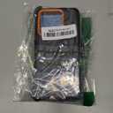 KECAI for Motorola Moto G Stylus 2025 Case with Belt Clip Holster,2X Screen Protector, Heavy Duty Shockproof Drop Protection Military Grade Rugged Full Body Phone Cover with Kickstand (Black Orange)