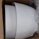 Plant Pots 10/9/8/7.5/7 Inch Self Watering Pots, Set of 5 Plastic Planters with Drainage Holes and Saucers,Plastic Flower Pots,Nursery Planting Pot for Indoor Out Door Plants White