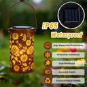 ANYTALK Mothers Day Gifts, Birthday Gifts for Women Mom Grandma, Sunflower Solar Lanterns Outdoor Waterproof, Hanging Solar Lights for Yard, Patio, Porch, Garden Decor