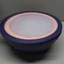 COOK WITH COLOR Mixing Bowls with TPR Lids - 12 Piece Plastic Nesting Bowls Set includes 6 Prep Bowls and 6 Lids, Microwave Safe Mixing Bowl Set (Multicolored Set with Large Blue Bowl)