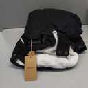 HOW'ON Women's Hooded Winter Coat Warm Fleeced Lined Long Jackets Thicken Parka Jacket (Medium, Black)