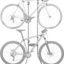 Delta Cycle Michelangelo 2 Bike Storage Rack - Gravity Fully Adjustable Bike Rack Garage For Road, MTB, and Hybrid Bicycles - Vertical Bike Rack Holds Up To 80 lbs