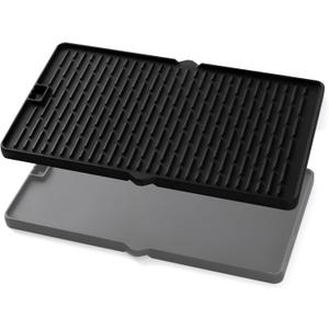 7404 Griddle Parts for Weber Summit Griddle 400 600 Series S-670 S-470 E-470 Grill Replacement Parts Reversible Cast Iron Griddle Plate for Weber Summit Silver C/D Gold A B D Platinum A B Flat Top