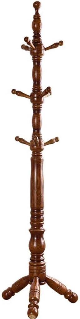Coat Stand Wooden Coat Rack Tree with 9 HooksFree Standing Coat StandEntryway Coat Hanger Stand for Hat Clothes ScarvesEasy Assembly Easy Assembly