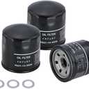 Kefly PE01-14-302A Engine Oil Filters Fits for Mazda 3 6 CX-3 CX-30 CX-5 CX-50 MX-5 Miata, with Drain Plug Gasket (3PCS)