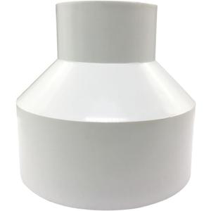 4" x 2" PVC DWV Reducer Coupling Adapter (Socket x Socket) Schedule 40 Slip Reducing Coupling Pipe Fittings for Home Sewer Plumbing