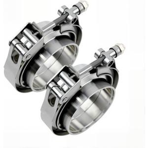 ROADFORMER 2.75 inch V Band Clamp - 2 sets of Quick Release V band Exhaust Clamp Stainless Steel with Flanges for Automotive exhaust system, turbocharger, downpipe and mufflers (2.75" - 2 Pack)