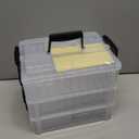 Bead Organizer Box 90 Pcs, 3-Tier Large Capacity Stackable Bead Storage Containers, Portable Plastic Craft Organizers for Jewelry Making, Bracelets, DIY, Nail Art Charms