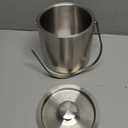 3L Double-Wall Stainless Steel Ice Bucket with Lid, Scoop, Tongs & Handle Insulated Ice Container for Parties, Bar, and Camping Keeps Ice Frozen Longer