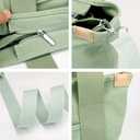 Canvas Tote Bag for Women,Small Totes Bags with Zipper Crossbody Purse with Pockets Large Shoulder Handbag,2 Sizes