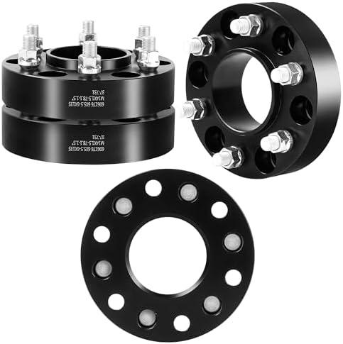YIZBAP 4PCS 6x5.5 to 6x135 Wheel Adapters for F150 Wheels on Silverado 1500 Vehicle, 1.5 inch 6x139.7mm to 6x135mm Wheel Adapter 87.1mm Hub Centric and 78.1mm Hub Bore with M14x1.5 Studs