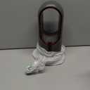 Desk Fan Bladeless, 11.8 Inch Office Fan Small, Quiet, 3 Speed Adjustment, Touch Control, Easy to Clean, Desk Fans Small Quiet, Ideal for Office, Living Room, Bedroom (Gray/Dark Red)