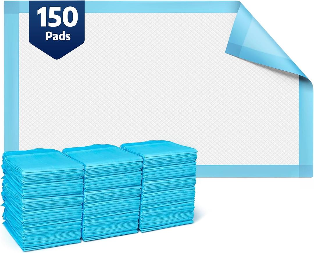 BodyMed Disposable Chucks Incontinence Underpads, 23 in. x 36 in., 150 Pads, Standard Absorbency, Discreet, Breathable, and Lightweight, Ideal for Adults, Kids, Elderly, and Pets