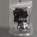 Universal Helmet Quick Release Buckle Kit - Stainless Steel Motorcycle Accessory - One-Handed Release for Full Face, Half, 3/4 D-Ring Helmets - Black(1 Pack)