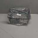 Kitchen Wire Baskets Farmhouse Decor Metal Food Storage Organizer, Household Refrigerator Bin with Built-in Handles for Cabinets,Pantry Set of 2 Black (2 pack small)