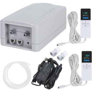 Air Pump Compatible with Select Comfort or Sleep Number Replacement Mattress Pump with 2 Wired Remote Controls, 2-Channel Beds Air Mattress Dual Pump - Fit Any Size Mattress - 10 Years Support