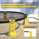 Roundnet Game Set with Balls and Patented Net, Lawn, Beach, Backyard Outdoor Game for Adults and Family