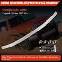 Front Windshield Molding White Top Pillar with Side Molding Compatible with Toyota FJ Cruiser 2007-2014 Replaces 755033501A0 75503-35061-A0