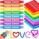 Skylety 16 Pack Easter Party Favors Supplies for Kids Pop Tubes Sensory Toy Relief Stress for Kids Boys Girls Easter Basket Stuffers Student Gifts Classroom Prizes Accessories