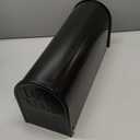 Saillong Galvanized Steel Black Post Mount Mailbox - 5 Sets Reflective Mailbox Number Stickers