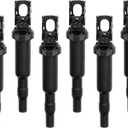HQPASFY Ignition Coil Packs, Compatible with 2001-2017 BMW X3/X5/X6, 335i/325i//328i/320i/330i, 550i/650i/740li & More Replaces# UF592, 0221504470 (6 Pcs)