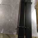 4 Pack Upgraded 30 inch Pipe Stake Black for Flatbed Trailer with 1/2 D Ring Welded, 30 inch Flatbed Trailer Stake Side Rail