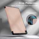 JETech Case for Samsung Galaxy Tab S6 Lite 10.4-Inch 2024/2022/2020 with S Pen Holder, Slim Folio Stand Protective Tablet Cover, Multi-Angle Viewing (Rose Gold)