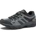 HI-TEC Ridge Low Waterproof Hiking Shoes for Men, Lightweight Breathable Outdoor Trekking and Trail Sneakers, Sizes 11.5 Medium and Wide Width