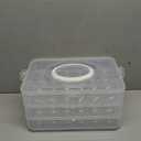 Anyumocz 72 Eggs Holder,3-Layer Deviled Egg Tray with Lid,Egg Containers for Deviled Egg,Egg Carrier Box Dispenser Container with Handle for Refrigerator