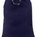 Heavy Duty Laundry Bag with Drawstring and Handle, Extra Large Travel Dirty Clothes Bag for Laundromat and Household, Durable Rip-Stop Laundry Hamper Liner, 28 x 40 Inch by SANFERGE, Navy Blue