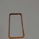 For iPhone 17 Pro Bumper Case Metal - No Back Design Compatible with MagSafe Aluminum Backless Edge Frame Fast Heat Dissipation Shockproof Slim Minimalist Protection Case For iPhone 17 Pro (Orange)