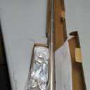 Ivilon Drapery Window Curtain Rod - End Cap Style Design 1 Inch Pole. 28 to 48 Inch Color Warm Gold