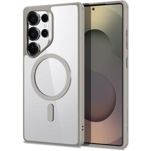 ESR for Samsung Galaxy S25 Ultra Phone Case, Compatible with MagSafe, Magnetic Case for S25 Ultra, Military-Grade Protection, Yellowing Resistant, Classic Series, Clear Grey