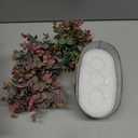 Dahey Artificial Eucalyptus Faux Plants Indoor for Farmhouse Home Decor Fake Plants in Rustic Rectangular Pots Coffee Table Centerpiece for Bathroom Laundry Living Room Greenery Decor, Orange