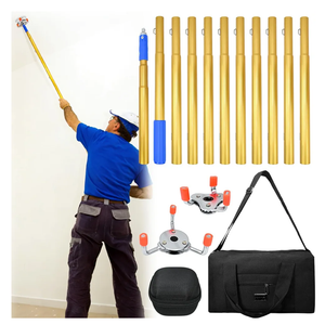 11.1FT Smoke Detector Removal Tool with 2 Replacement Head and 1 Tool Pack,Professional Smoke Detector Changer Tool for Convenient Installation Direct Replacement, Suitable for Different Sizes