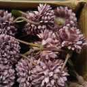 Artificial Flowers for Vases 20 Inch 10 Stems, Silk Dried Fake Mums Bouquet Indoor Faux Floral Arrangements for Decoration (Purple)